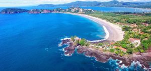 Playa Flamingo, Guanacaste, Costa Rica | Drone Overview of the Pacific Ocean
